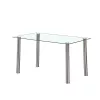 Berna 140 cm quadratischer Esstisch aus Glas