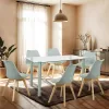 Midori 6+1 Esstisch-Set grau