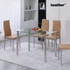 Berna 140 cm quadratischer Esstisch aus Glas