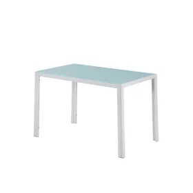 Ezra 120 cm quadratischer Esstisch aus Glas