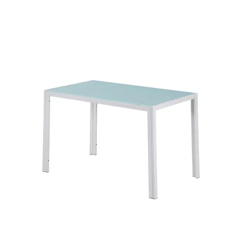 Ezra 120 cm quadratischer Esstisch aus Glas