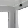 Ezra 120 cm quadratischer Esstisch aus Glas