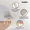 Nuvia 4+1 Esstisch-Set weiß-grau