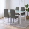 Mabel 4+1 Esstisch-Set grau-grau