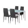 Liana 4+1 Esstisch-Set schwarz