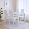 Liana 4+1 Esstisch-Set weiß
