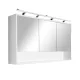 Luna 120 Top Spiegelschrank weiß