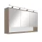 Oberer Spiegelschrank Luna 120, Rauna sil