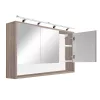 Oberer Spiegelschrank Luna 120, Rauna sil