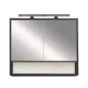 Luna 80 Top-Spiegelschrank, anthrazit