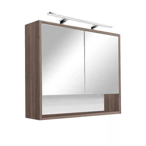 Oberer Spiegelschrank Luna 80, Rauna sil