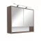 Oberer Spiegelschrank Luna 80, Rauna sil