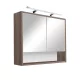 Oberer Spiegelschrank Luna 80, Rauna sil