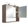 Oberer Spiegelschrank Luna 80, Rauna sil