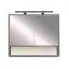 Oberer Spiegelschrank Luna 80, Rauna sil