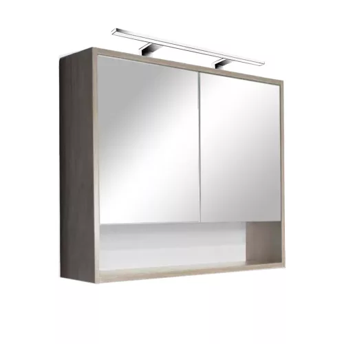 Luna 80 Top-Spiegelschrank, Sonoma-Eiche
