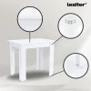 Leon 4+1 Esstisch-Set weiß-braun