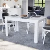 Yorki Standard Esstisch 140x80 cm weiß