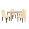 Leon 4+1 Esszimmergarnitur sonoma Eiche-beige
