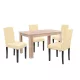 Leon 4+1 Esszimmergarnitur sonoma Eiche-beige