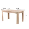 Yorki Standard Esstisch 140x80 cm sonoma Eiche