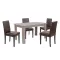 Leon 4+1 esstisch set york eiche braun