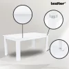 Lola 4+1 Esstisch-Set beige-weiß