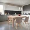 Lola 4+1 Esstisch-Set beige-sonoma Eiche
