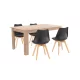 Lola 4+1 Esstisch-Set schwarz-sonoma Eiche