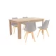 Lola 4+1 Esstisch-Set grau-sonoma Eiche