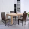 Leon 4+1 Esszimmergarnitur sonoma eiche-braun