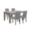 Leon 4+1 esstisch set york eiche grau