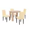 Leon 4+1 Esszimmergarnitur sonoma Eiche-beige