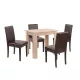 Leon 4+1 Esszimmergarnitur sonoma eiche-braun