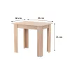 Yorki Standard Esstisch 86x60 cm sonoma Eiche