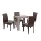 Leon 4+1 esstisch set york eiche braun