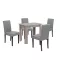Leon 4+1 esstisch set york eiche grau