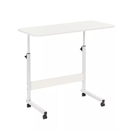 Höhenverstellbarer Laptoptisch 80x40 cm weiß