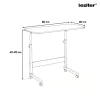 Höhenverstellbarer Laptoptisch 80x40 cm weiß