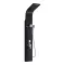 Alegro Black Hydromassage-Duschpaneel, Edelstahl