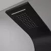 Alegro Black Hydromassage-Duschpaneel, Edelstahl
