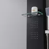 Alegro Black Hydromassage-Duschpaneel, Edelstahl