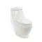 Coral Monobloc-WC-Schüssel mit Absenkautomatik und Bodenspülung