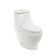 Coral Monobloc-WC-Schüssel mit Absenkautomatik und Bodenspülung