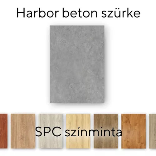 Leziter Harbor Beton grau Vinyl SPC Bodenbelag Muster/Muster