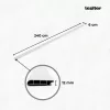 Vinyl SPC-Bodenkanten Harbor Beton grau 2400x60x12 mm
