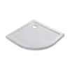 Modena Slim gebogene niedrige Acryl-Duschwanne 80x80 cm