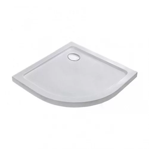 Modena Slim gebogene niedrige Acryl-Duschwanne 80x80 cm