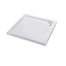 Modena Slim quadratische niedrige Acryl-Duschwanne 80x80 cm
