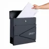 Homepost Außenbriefkasten mit Zeitungshalter abschließbar anthrazit